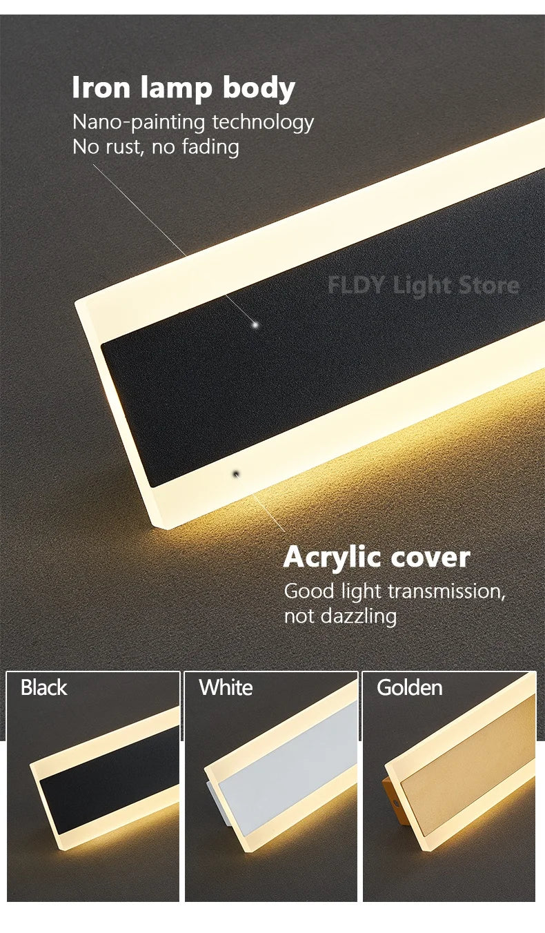 Long Strip Outdoor Waterproof Wall Garden Lights