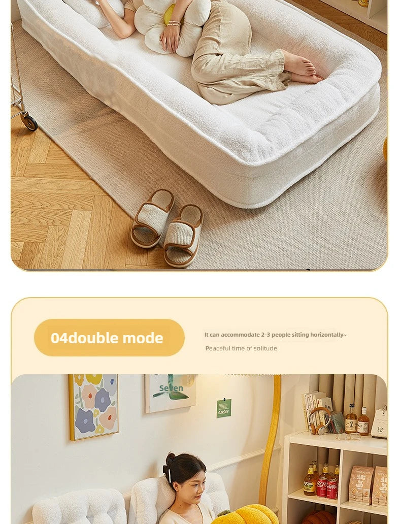 reclining and sleeping single bedroom small sofa