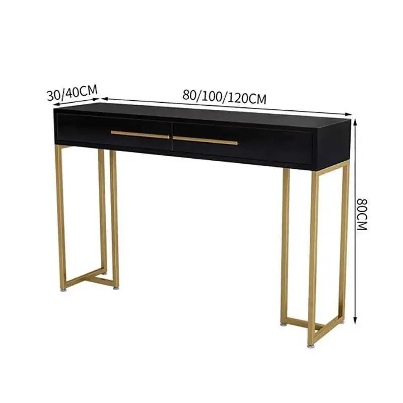 Modern Luxury Beauty Console Table With Storage
