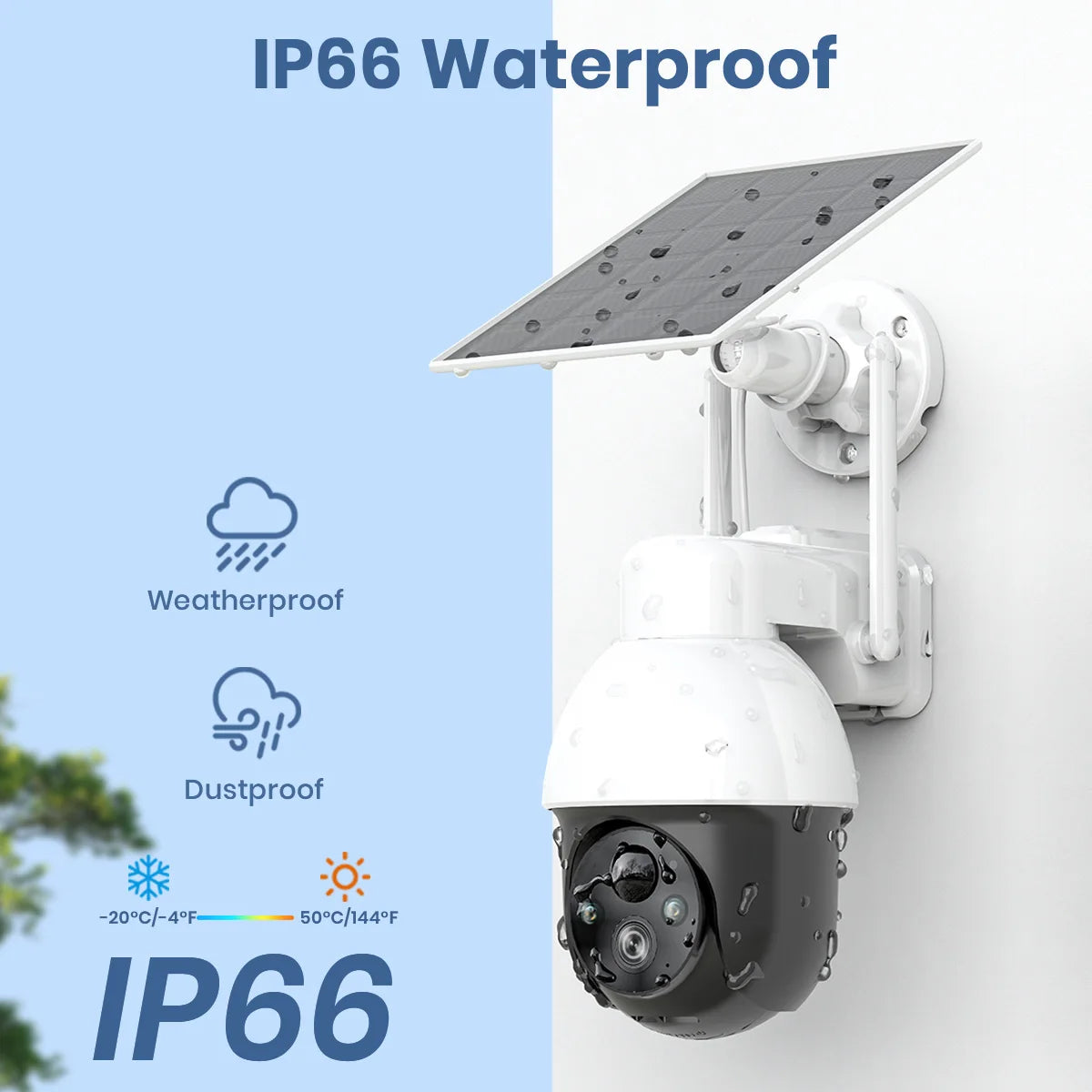 Solar Security Camera, WIFI, 2-Way Audio