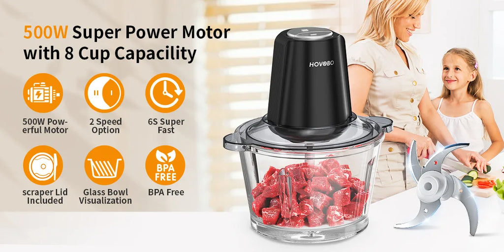 Food Processor Electric Meat Grinder Food Chopper