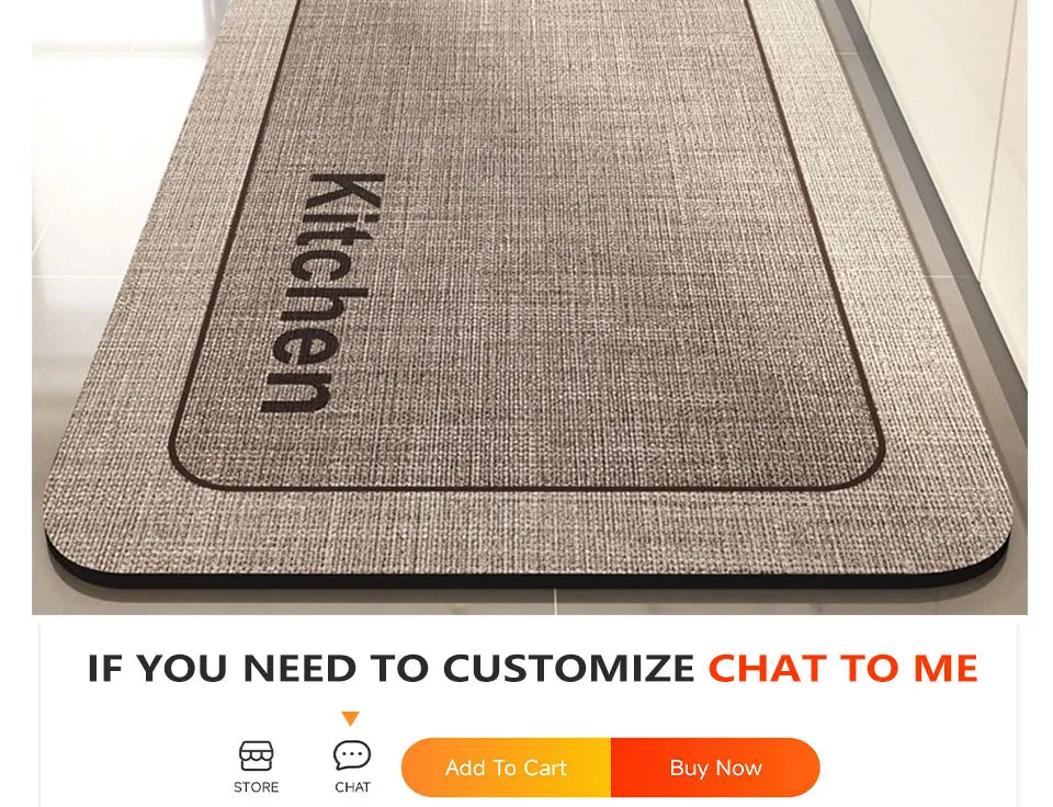 Super Absorbent Mat, Non-slip, Bathroom, Kitchen