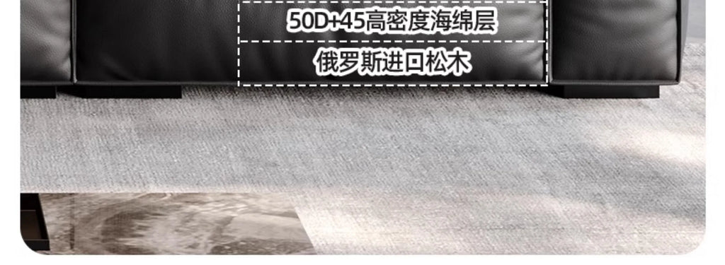 Composite Leather Sectional Apartment Sofa