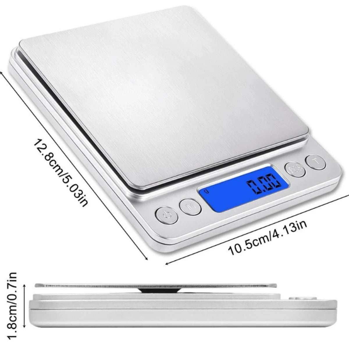 Digital Kitchen Scale 500g/ 0.01g Small Jewelry Scale Food Scales Digital Weight Gram and Oz Digital Gram Scale with LCD/ Tare