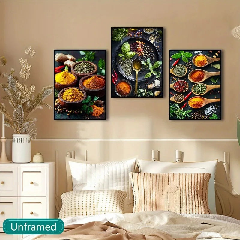 3-Piece Set Contemporary Canvas Wall Art