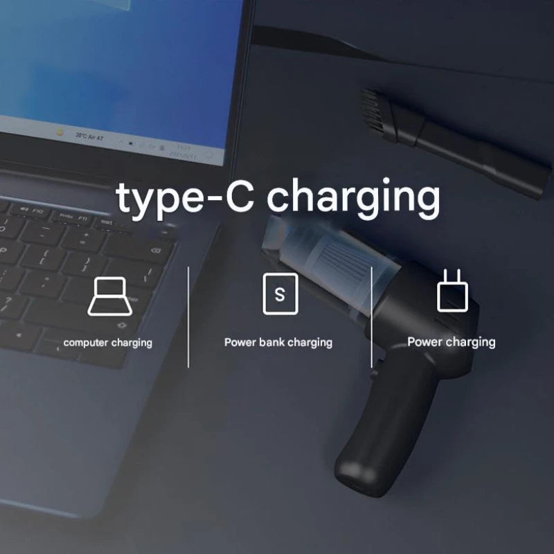 Mini Portable Vacuum with Strong Suction