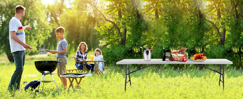 Folding Outdoor, Indoor Foldable Table, Carrying Handle