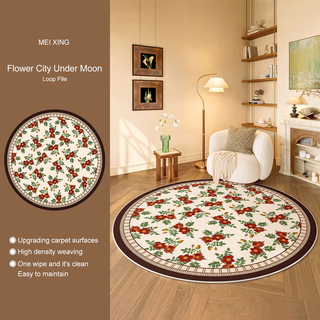 Round, Soft, Anti-slip Carpets