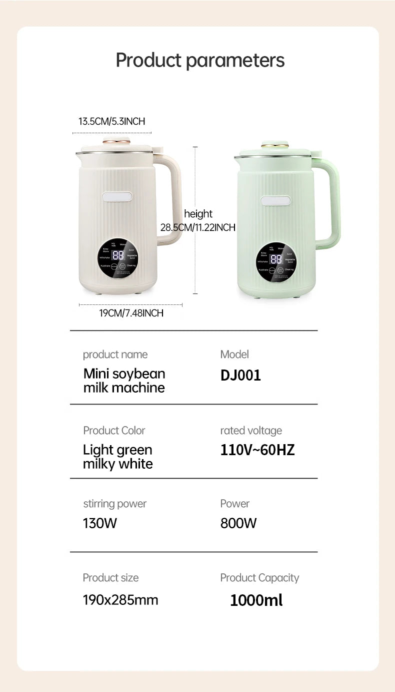 Blender with Heating Function Soybean Milk Maker
