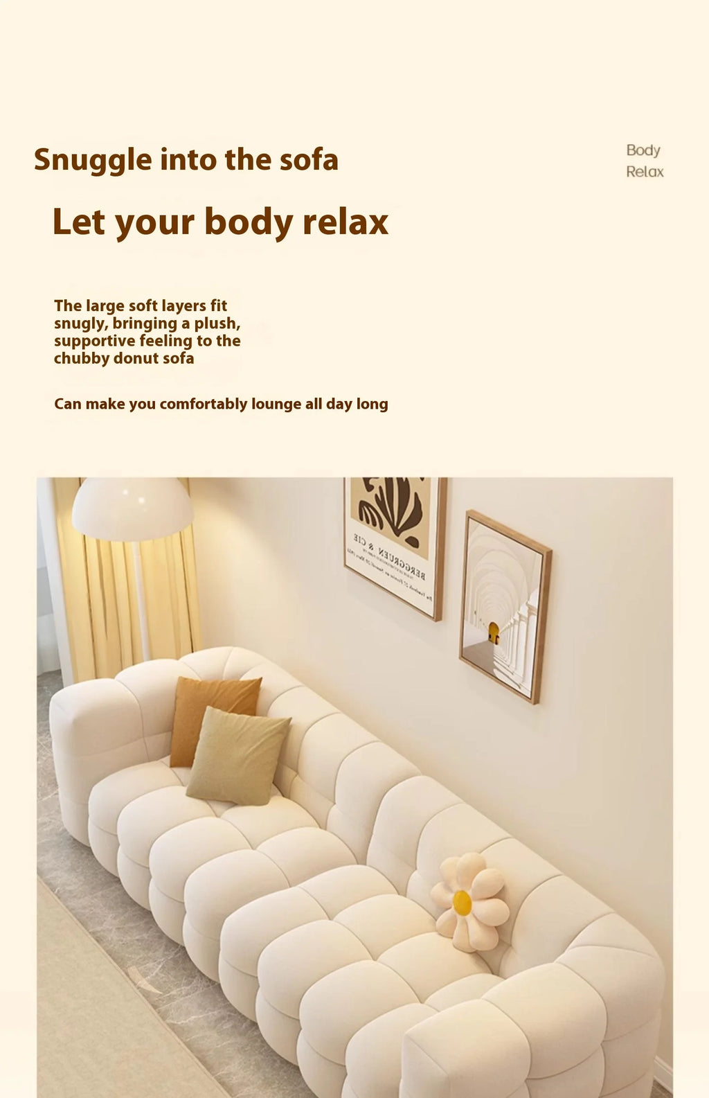 Plush Reclining Sofa Corner Lounger