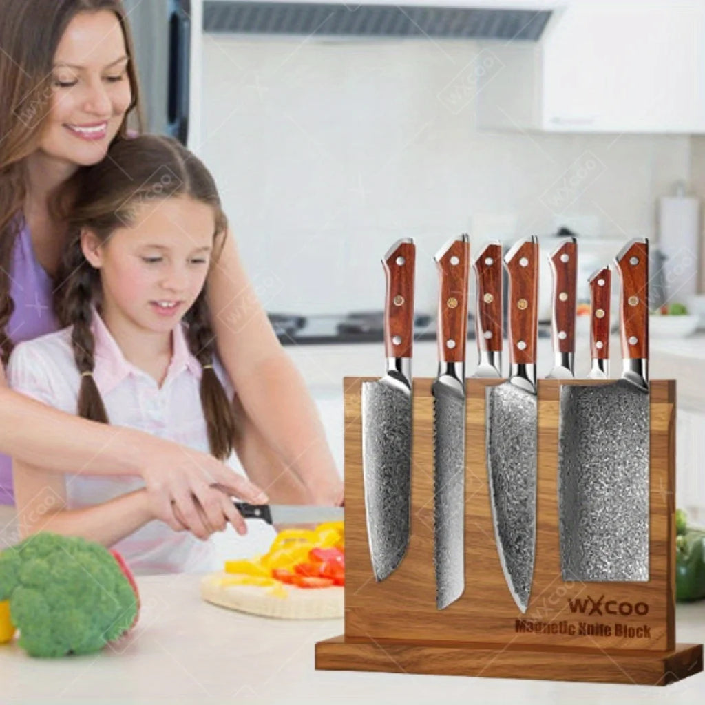 1PCS 6PCS 7PCS Professional Stainless Steel Chef Knife Set