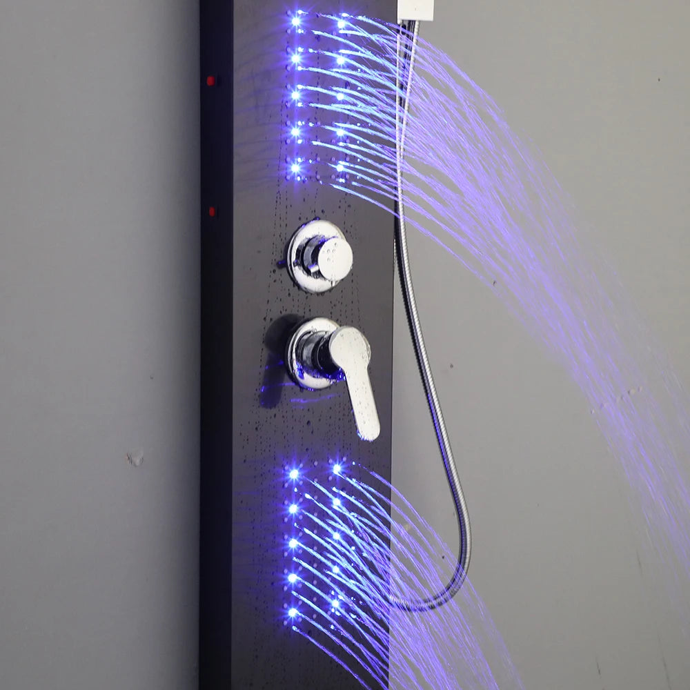 Shower Tower Waterfall Shower Head, Body Massage Jet