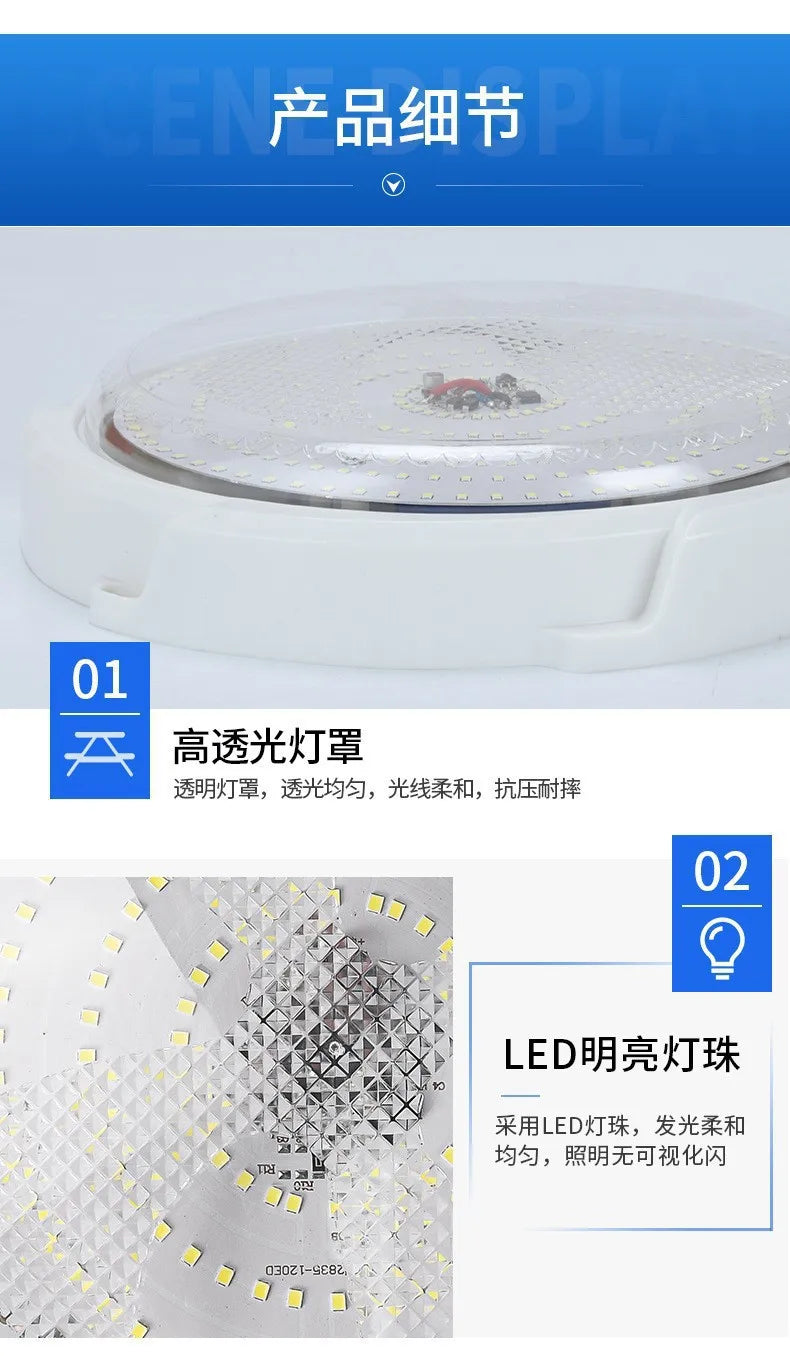 Solar Ceiling Light, Outdoor Indoor, Remote Control
