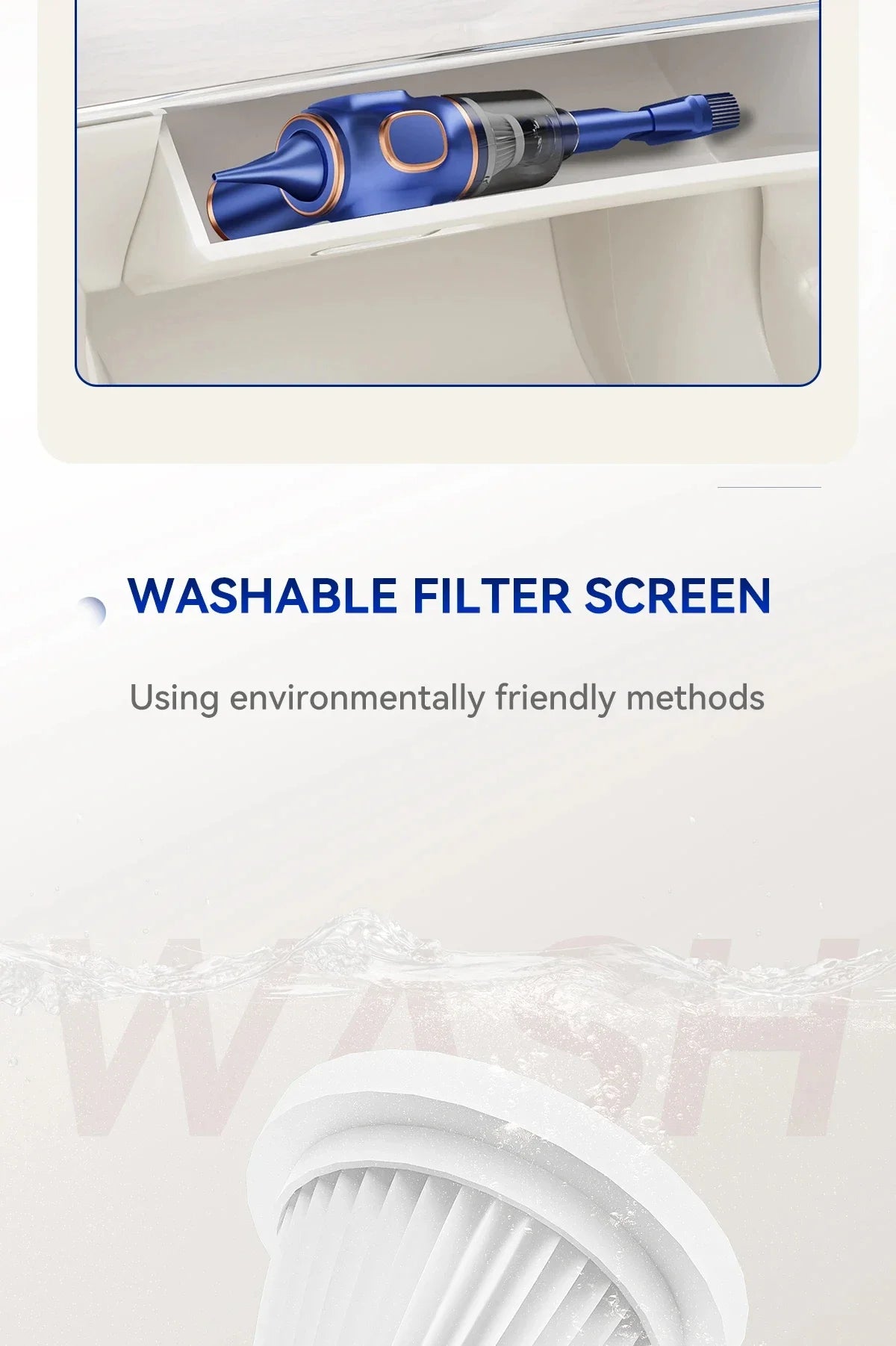 5 in1 Wireless Automobile Portable Vacuum Cleaner