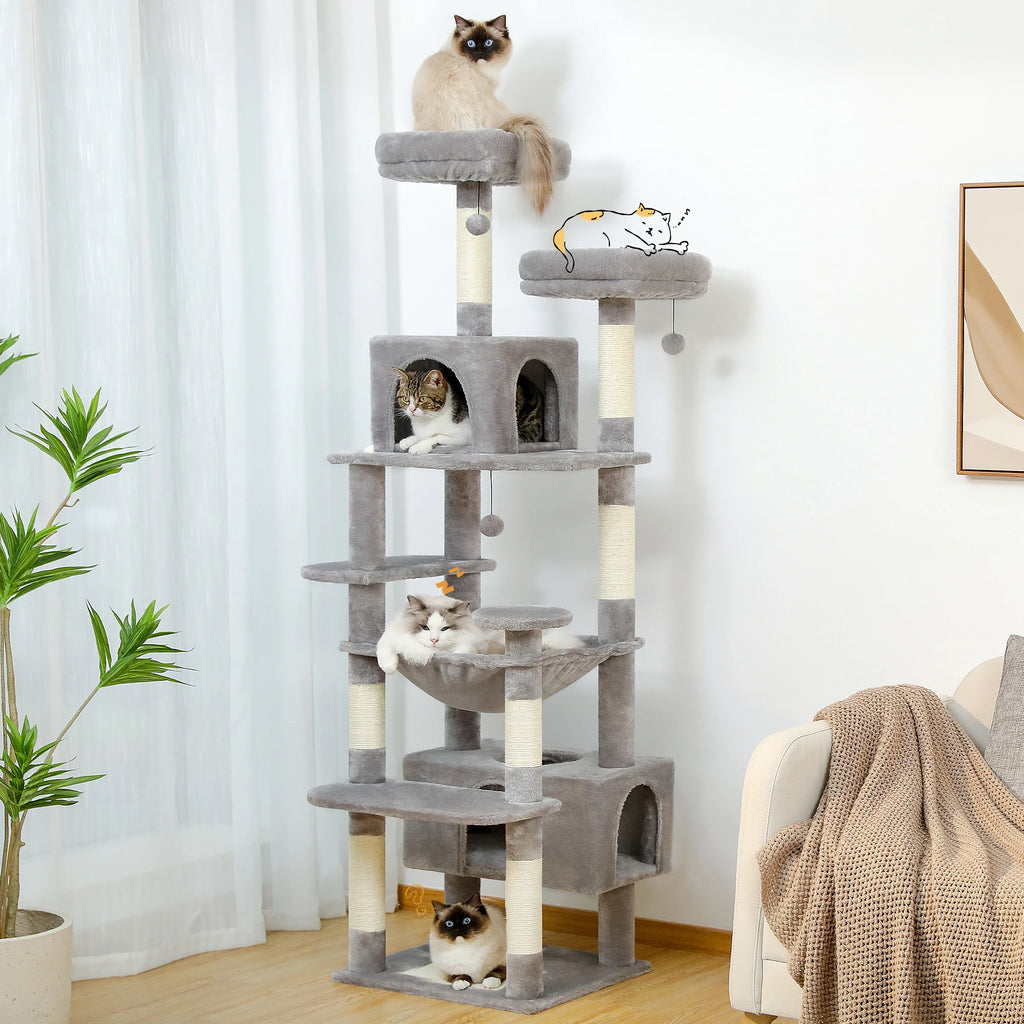 Large Cat Tree and Tower for Indoor Cats