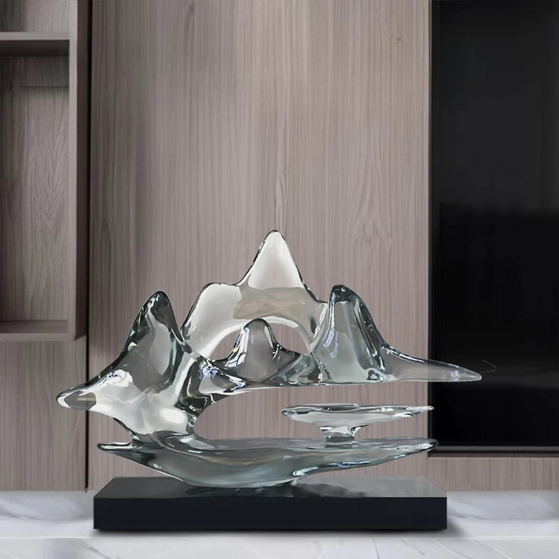 Transparent Resin Statue Decoration, Two Sizes