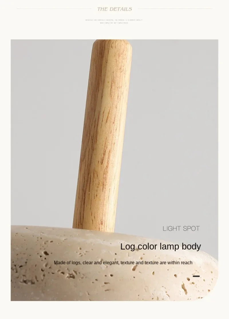 Stone Pendant LED Lamps, Bedroom, Bathroom, Dining Room