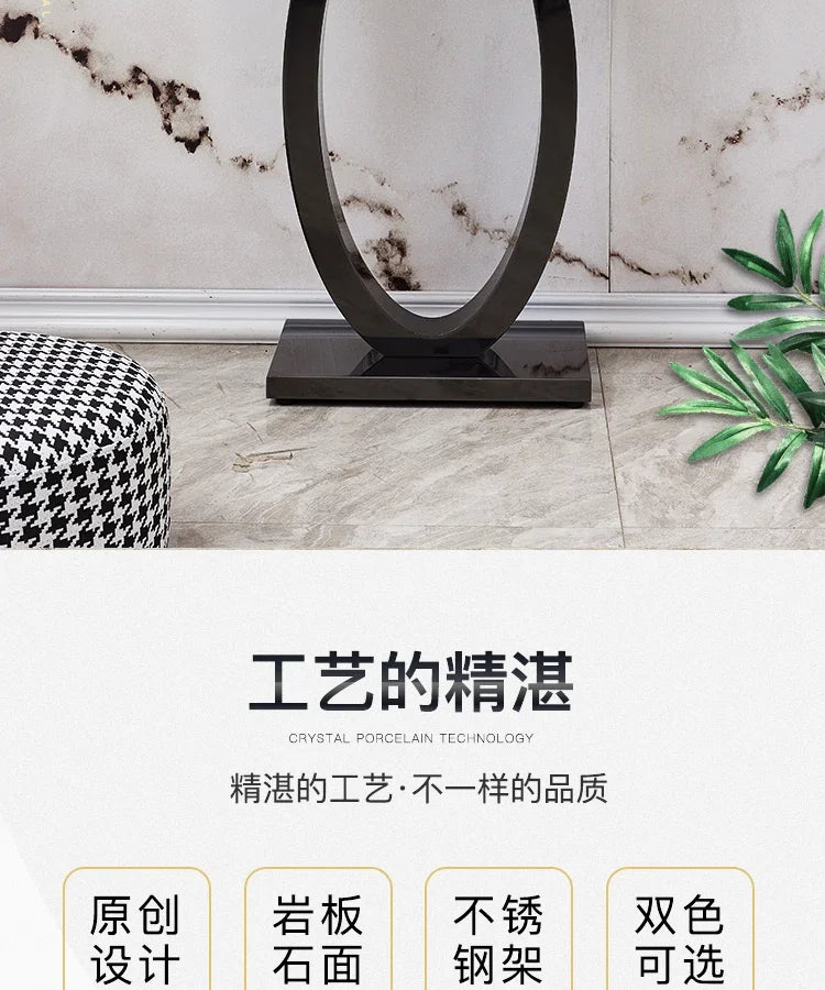 Metal Console Design Corner Table Living Room, Hallway