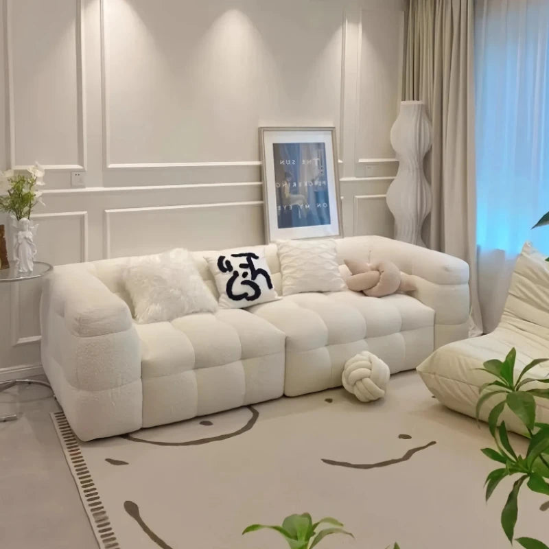 Plush Reclining Sofa Corner Lounger