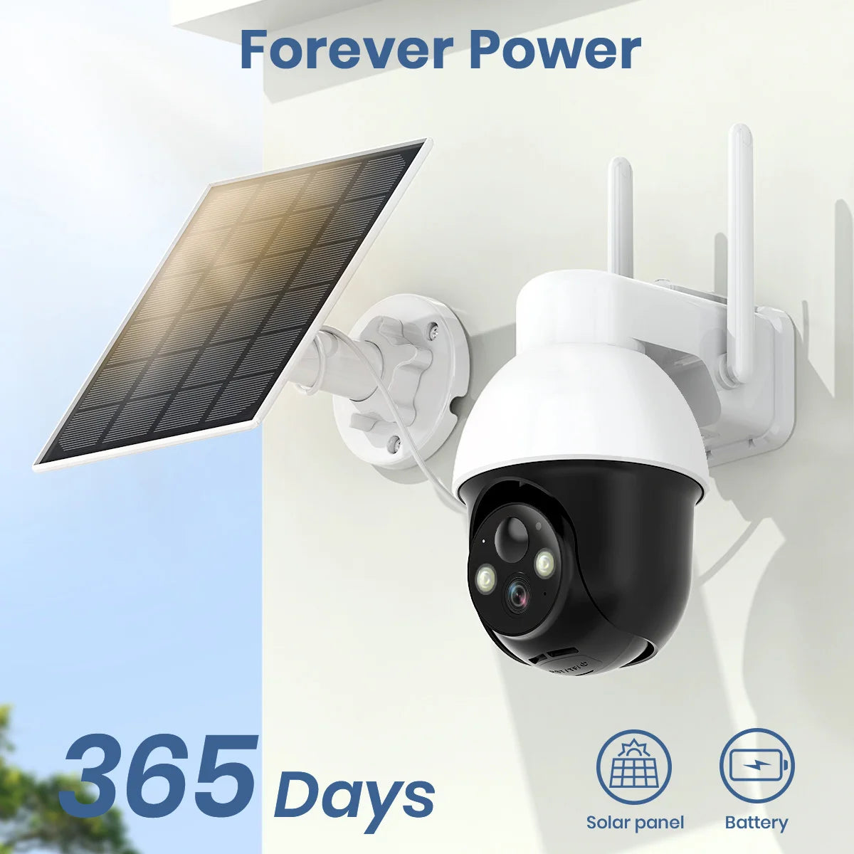Solar Security Camera, WIFI, 2-Way Audio