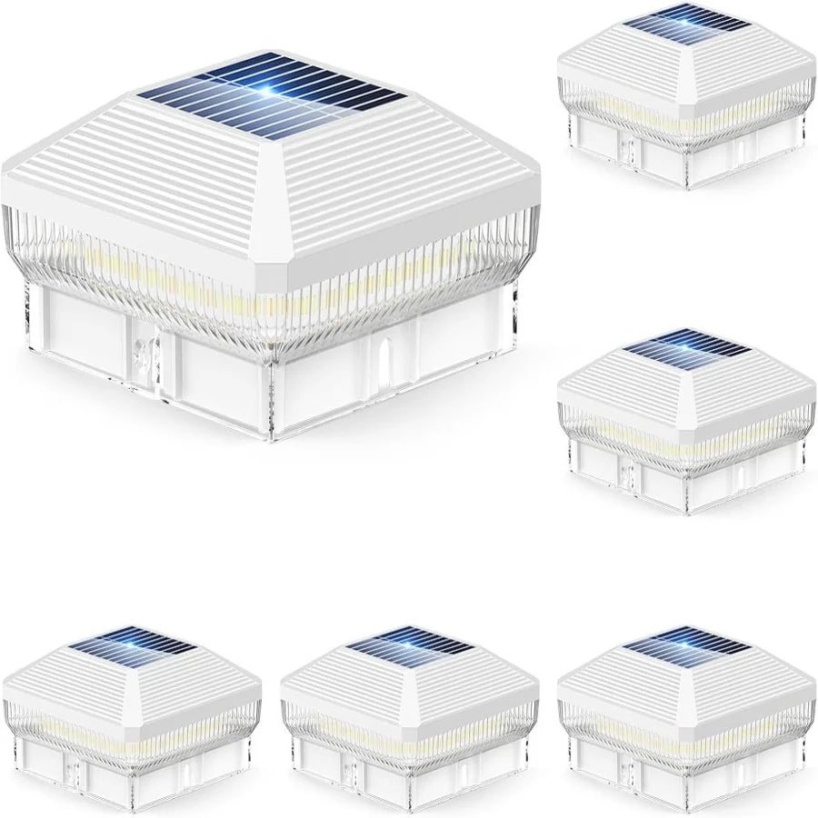"Solar 40-LED 30-Lumen 4x4 Fence Lights