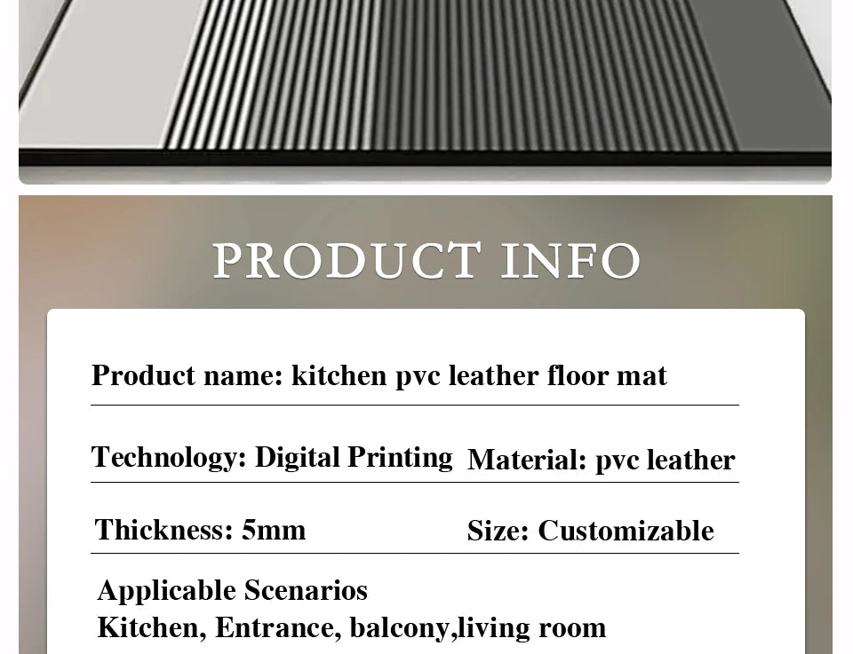 Waterproof Floor Mat, Long Strip Carpets