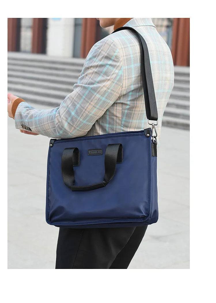 Business Briefcase Polyester Laptop Crossbody Bag
