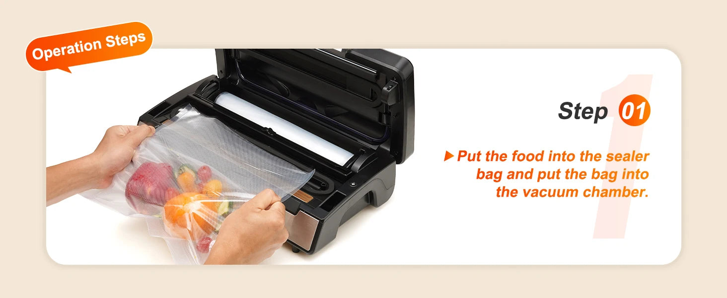 Vacuum Sealer Food Packaging Machine, 10pcs Vacuum bags