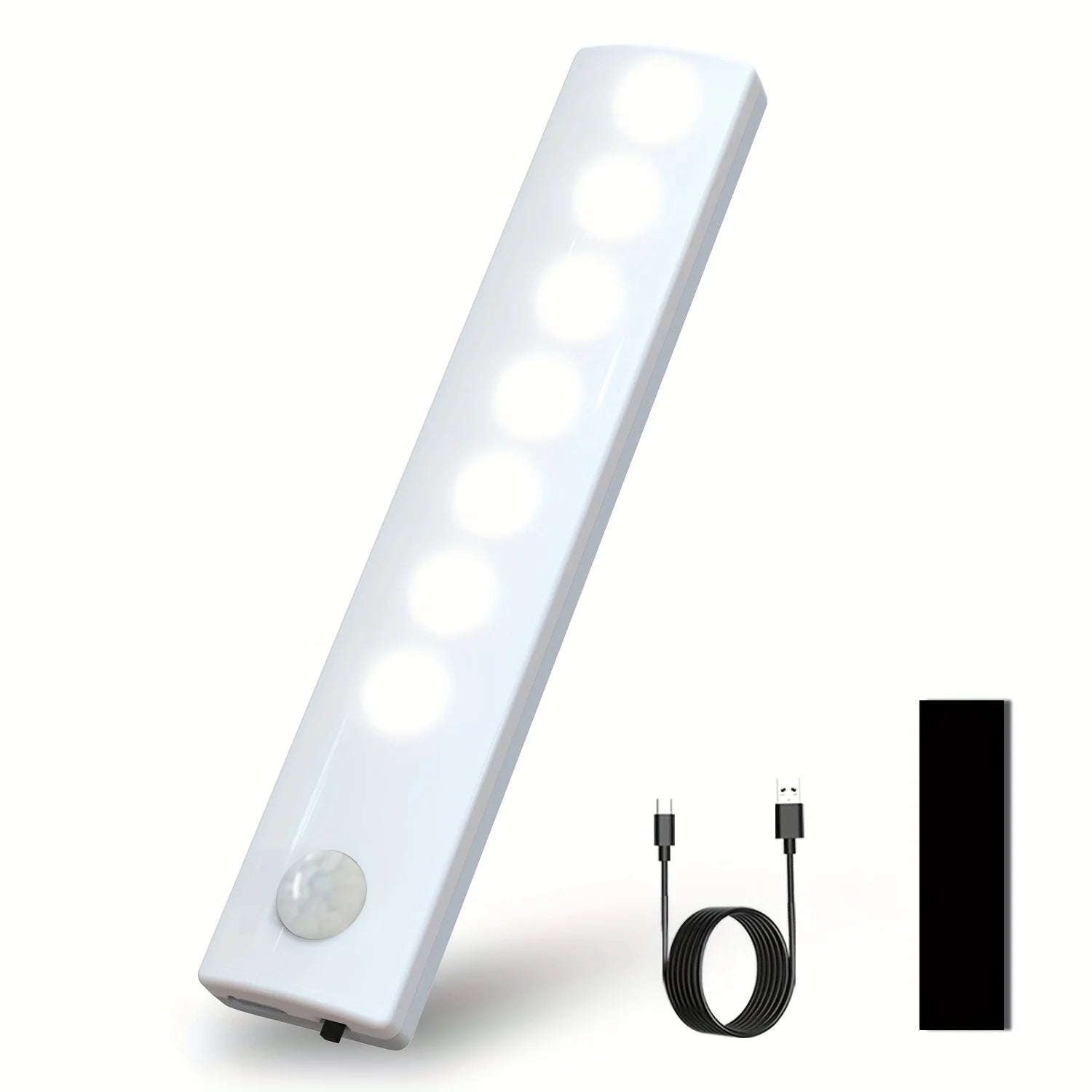 6 Pack Motion Sensor Lights USB-C Rechargeable Battery