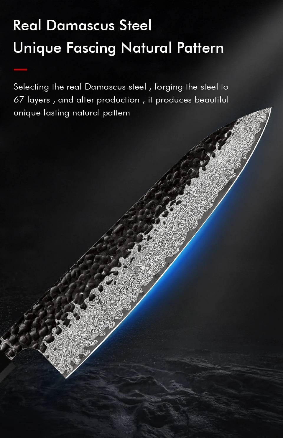 Japanese Chef's Knives 67 Layer Damascus Steel