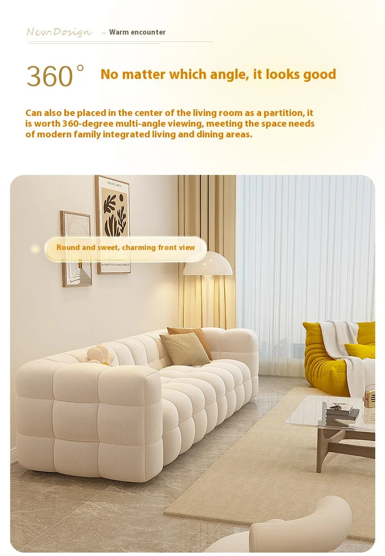 Plush Reclining Sofa Corner Lounger