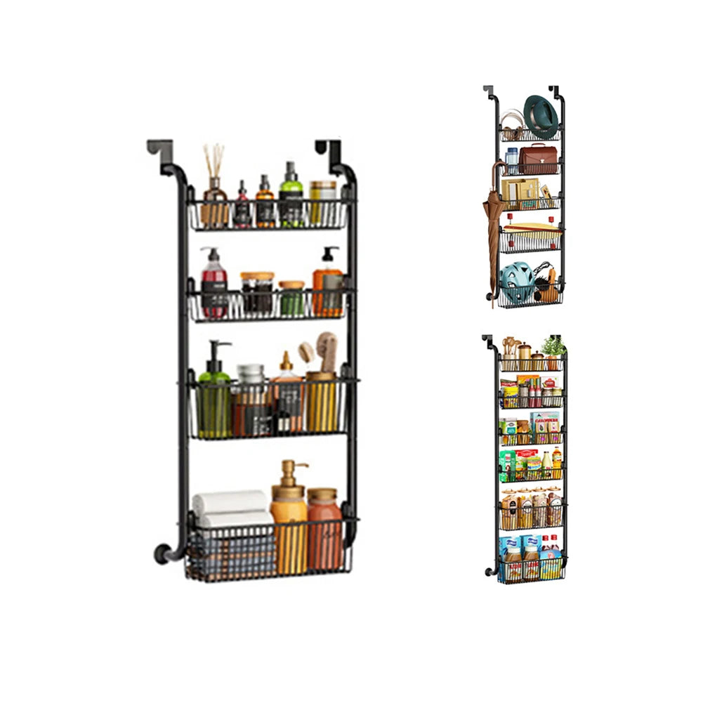 Over The Door Storage Organizer, Metal Hanging Shelf