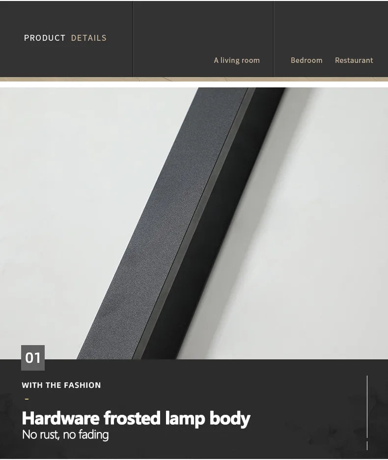 Waterproof Outdoor Garden Wall lamps, LED, Black, White