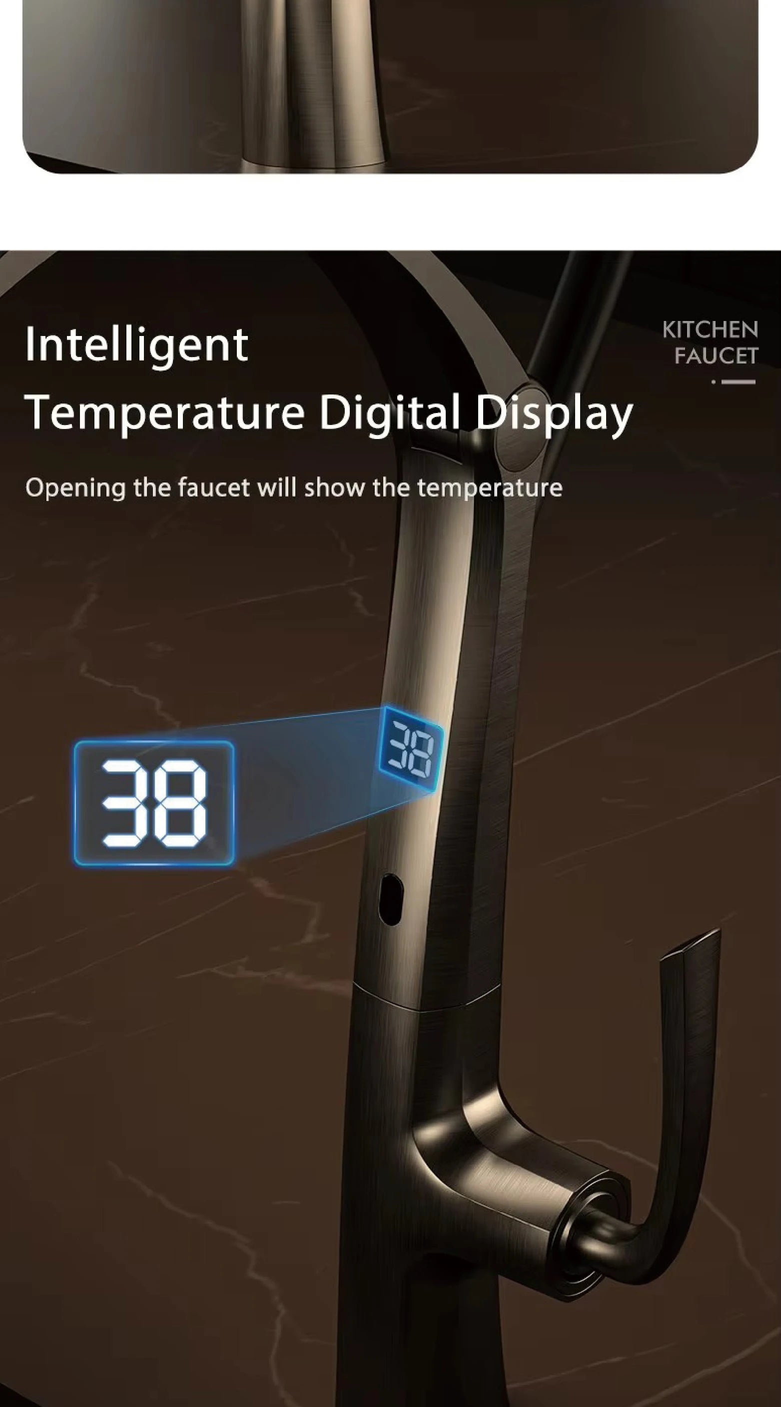 Kitchen Faucet, 3-Function Spray, Touchless, Multiple Finishes