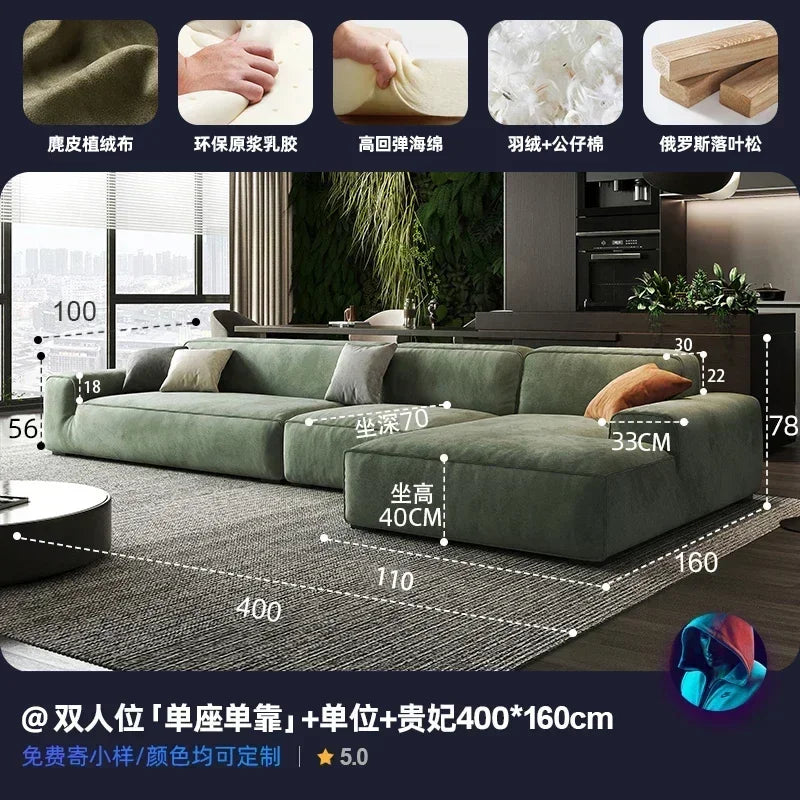 Fabric Corner Modular Living Room Sofas