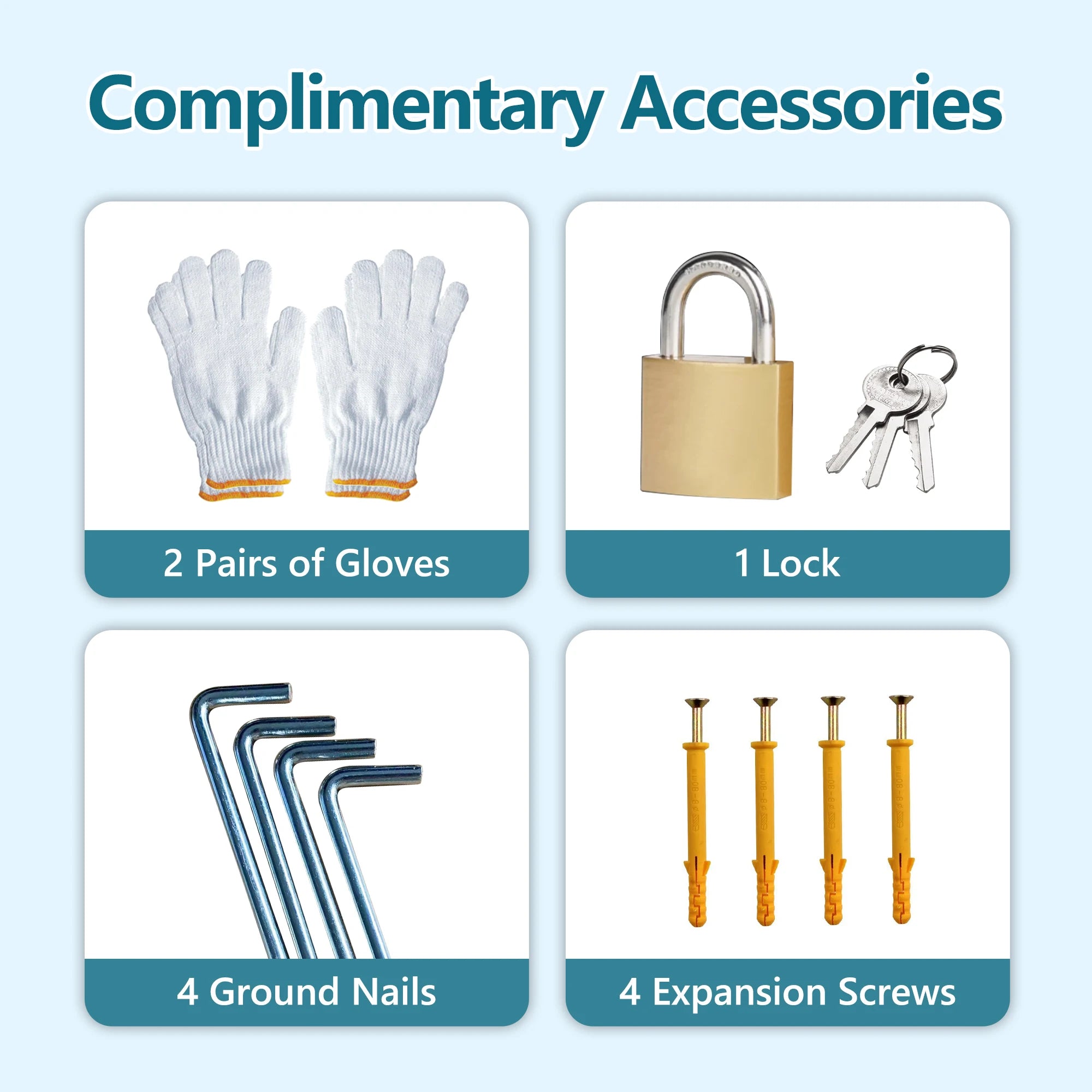 4x10 FT Galvanized Steel Shed, Lockable Storage, Windows