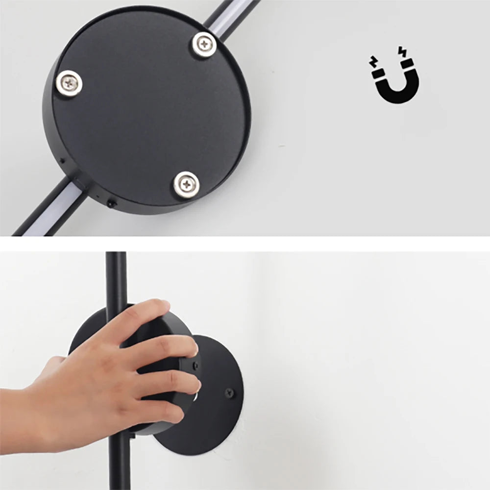 LED Rechargeable, Dimming Wall Decor Lamp