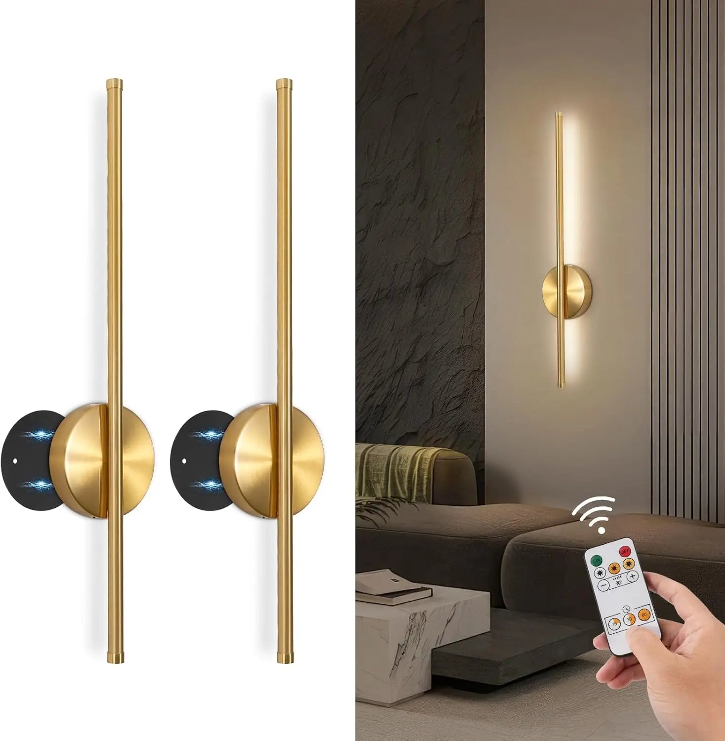 LED Rechargeable, Dimming Wall Decor Lamp