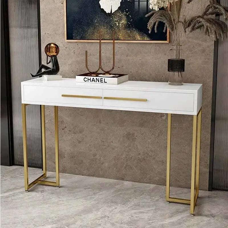 Modern Luxury Beauty Console Table With Storage