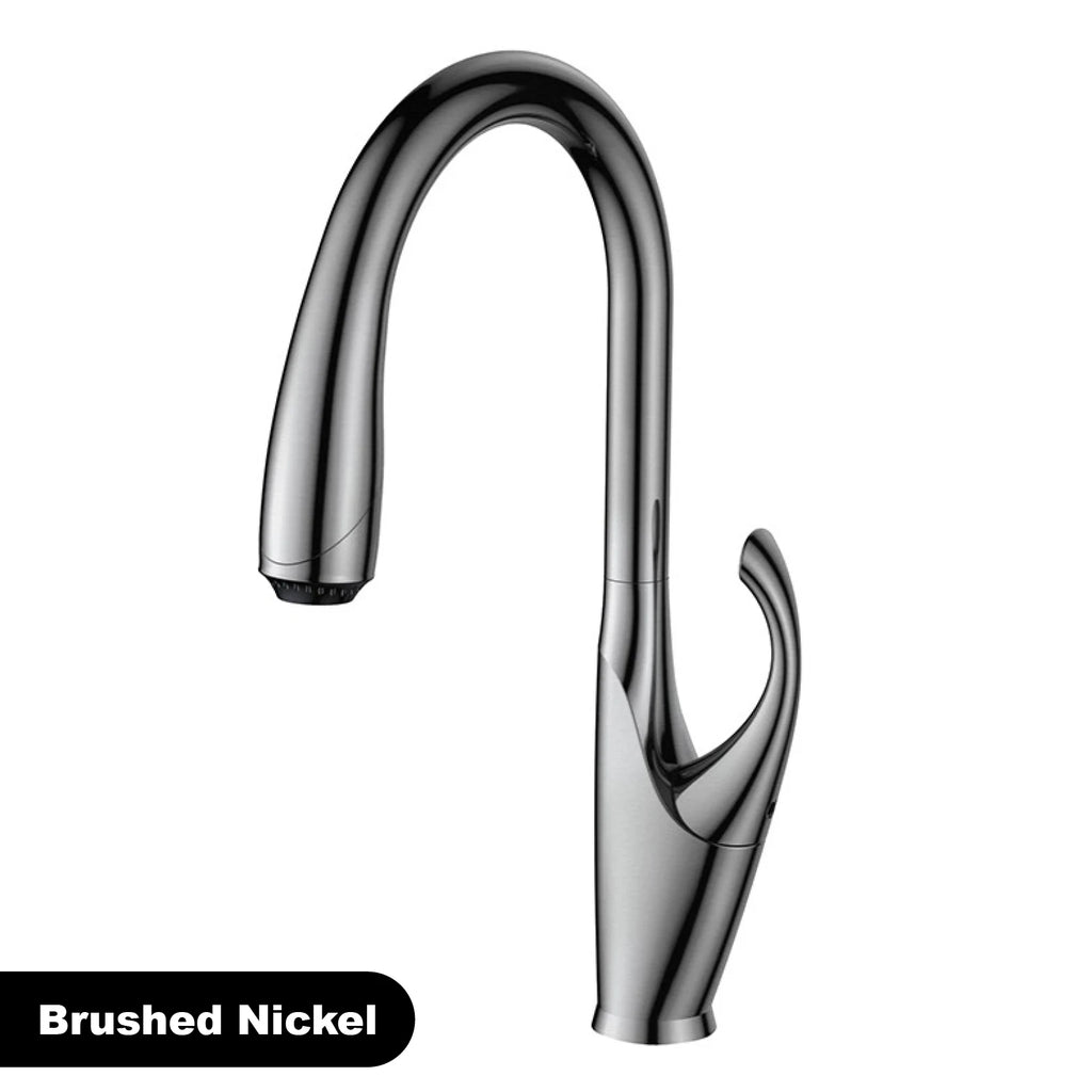 kitchen faucet, single handle, touch control, 3-function spray