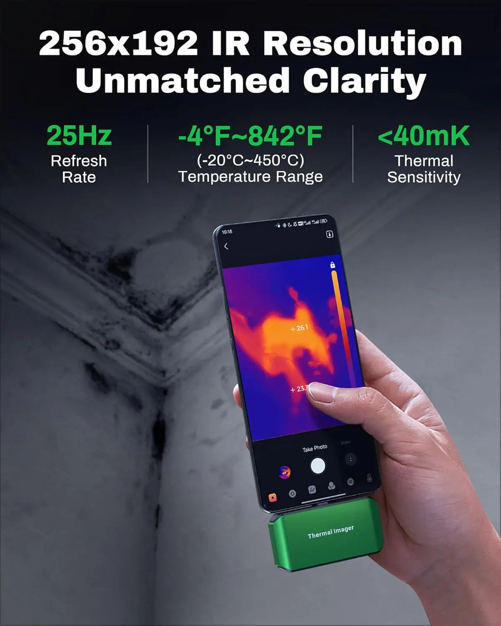 Thermal Imaging Infrared Camera, 4 USB-type C