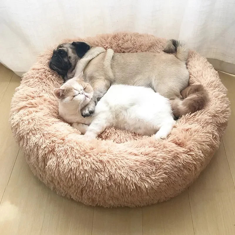 40-60cm. Round Pet Bed, Small Dog, Cat, Washable
