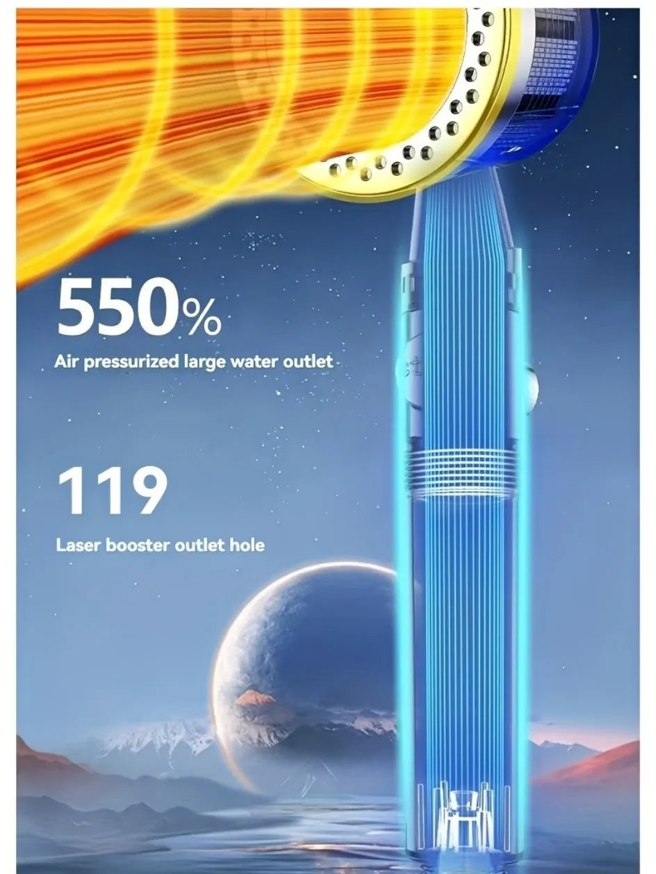 5 Modes Spray, Filter Shower Head, High Flow