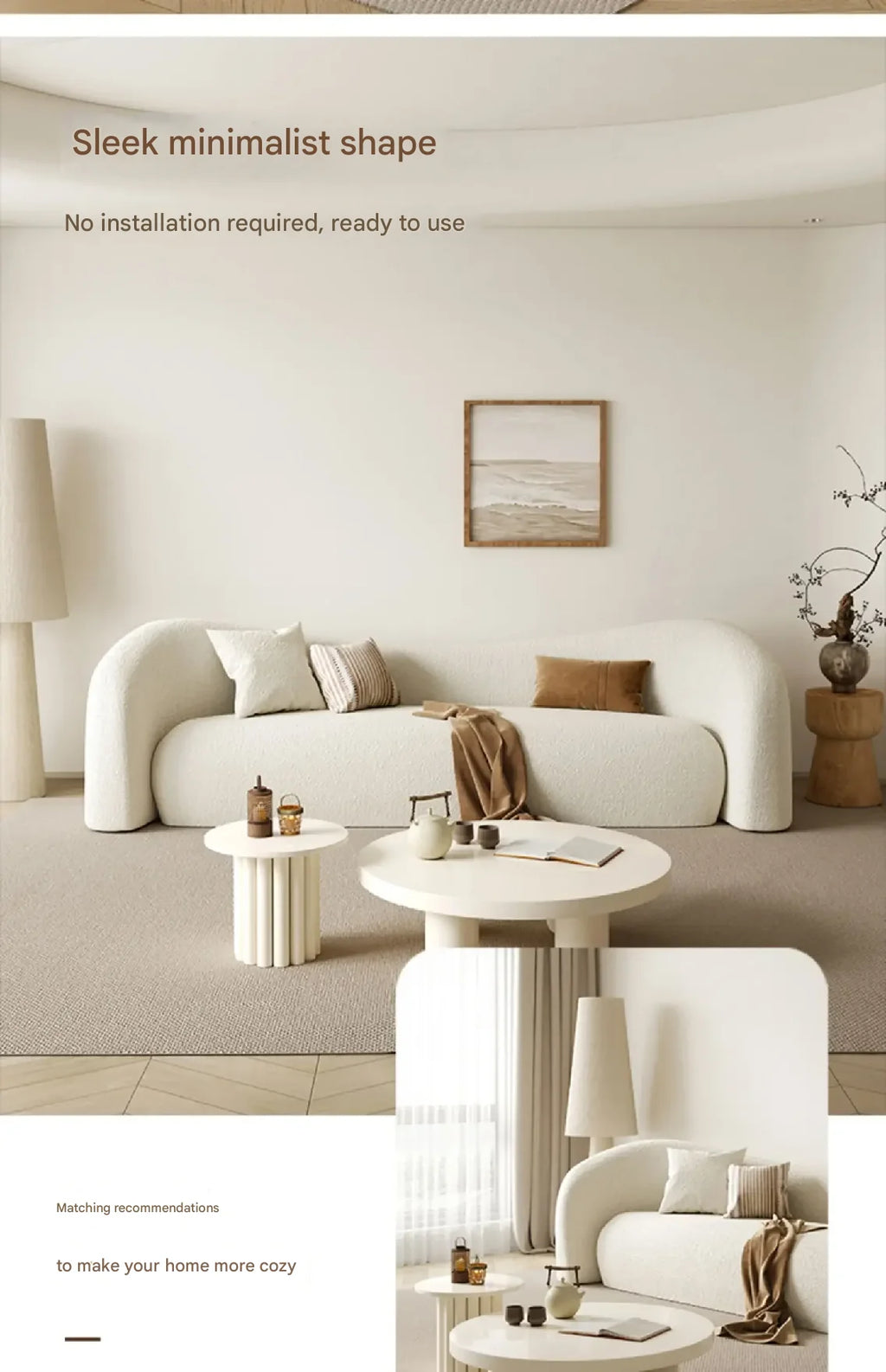 living room Sofas minimalist, Fabric