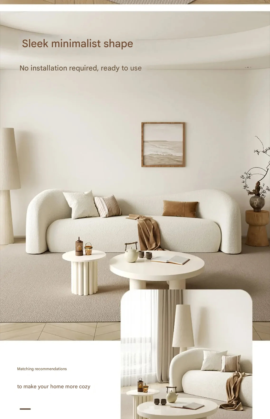 living room Sofas minimalist, Fabric