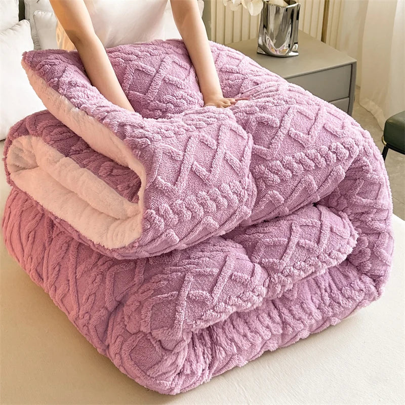 Polyester Sherpa, Quilted Comforters, Various Colors, Sizes
