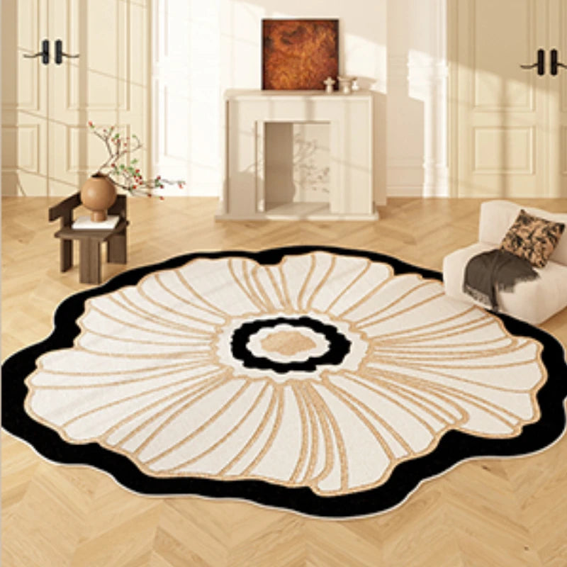 Irregular Shape, Decoration Flower Pattern Carpet, Anti-Slip