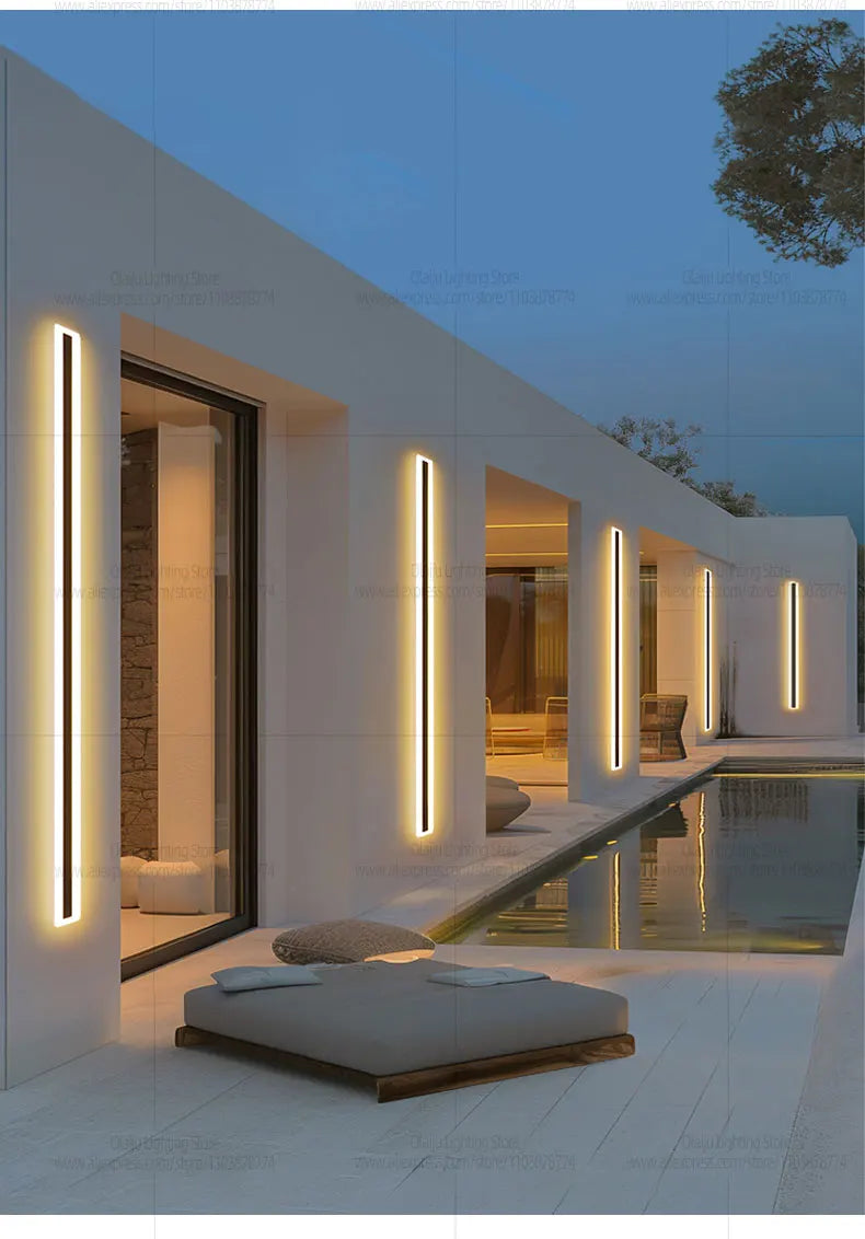 Waterproof Long Strip Wall Lights