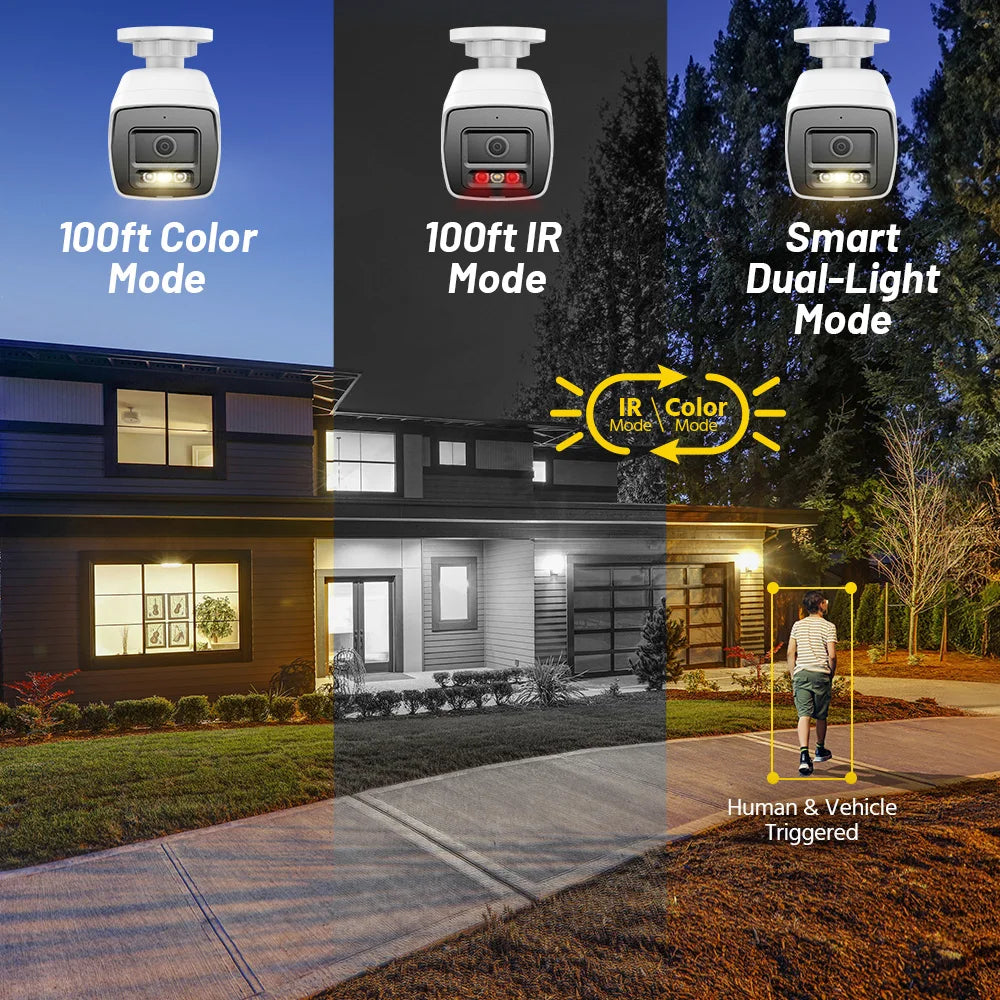 Video Surveillance System CCTV 2-Way Audio Recording