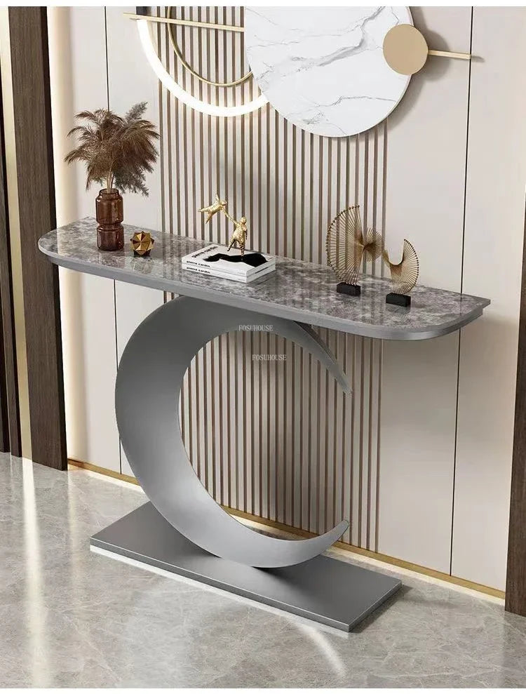 Slate Hallway, Porch Iron Console Table